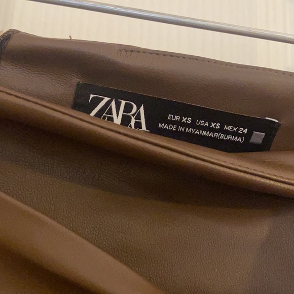 Zara  chocolate brown midi skirt - Picture 5 of 5